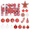 vidaXL 108-piece Christmas Ball Set gold and red