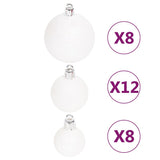 vidaXL 108-piece Christmas Ball Set gold and red