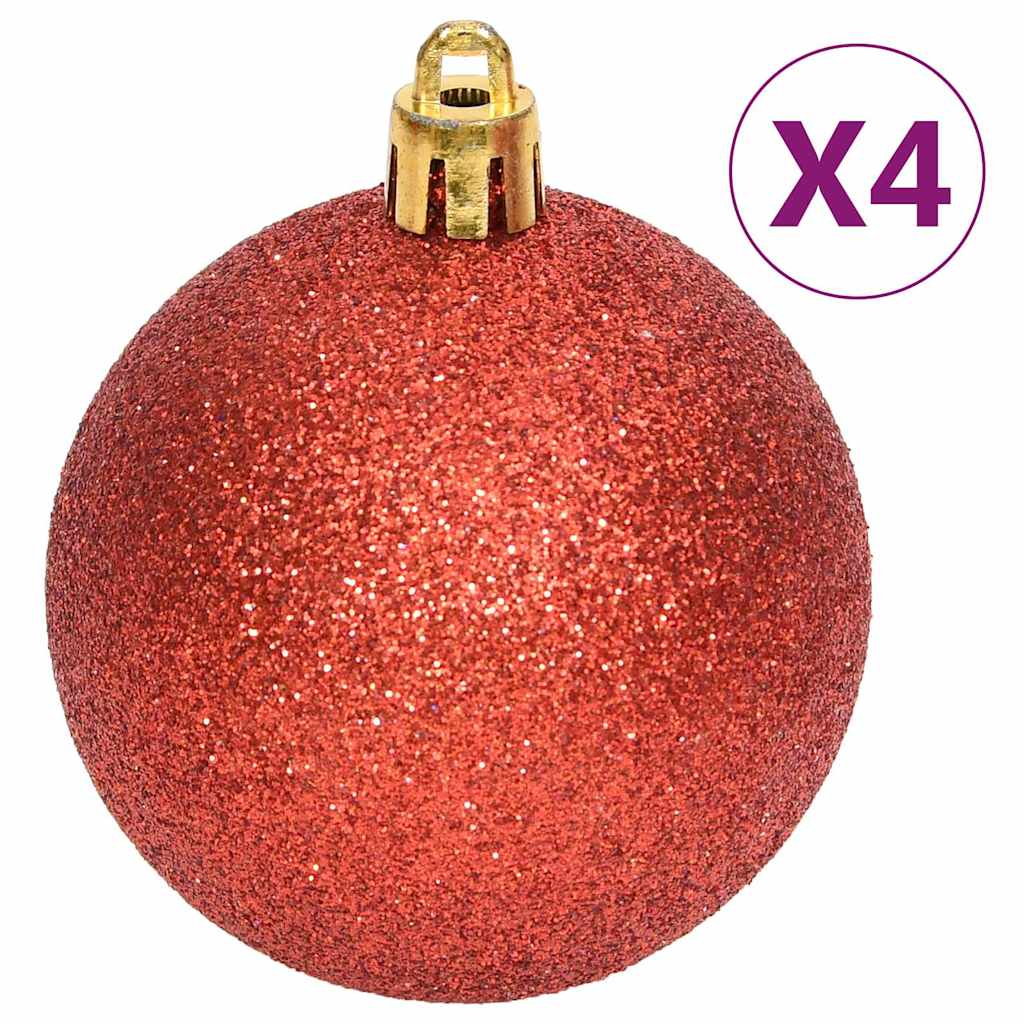 vidaXL 108-piece Christmas Ball Set gold and red