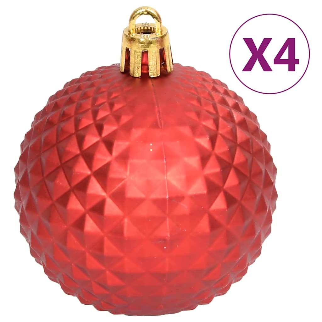 vidaXL 108-piece Christmas Ball Set gold and red