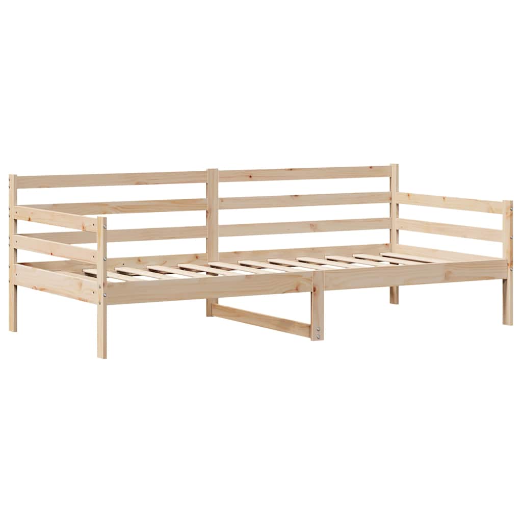 vidaXL Slaapbank met lades 80x200 cm massief grenenhout wit