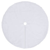vidaXL Christmas Tree Skirt White 90 cm Faux Fur