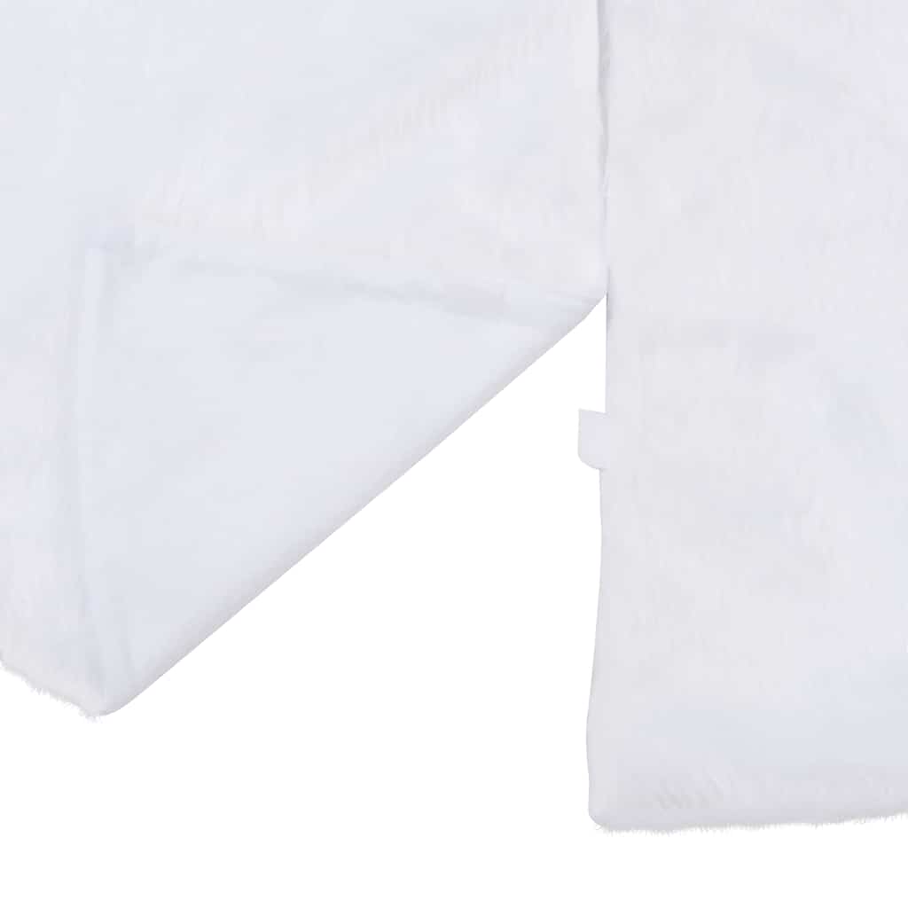vidaXL Christmas Tree Skirt White 90 cm Faux Fur