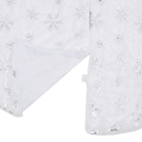 vidaXL Luxe Kerstboomrok Wit 90 cm Imitatiebont