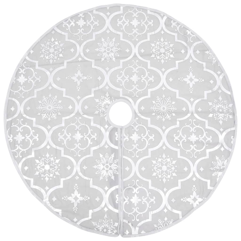 vidaXL Kerstboomrok luxe met sok 90 cm stof rood