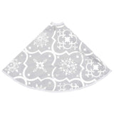 vidaXL Kerstboomrok luxe met sok 90 cm stof rood