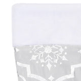 vidaXL Kerstboomrok luxe met sok 90 cm stof rood