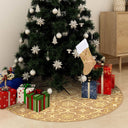 vidaXL Kerstboomrok luxe met sok 90 cm stof rood