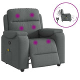 vidaXL Relaxfauteuil donkergrijze stof