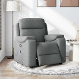 vidaXL Relaxfauteuil donkergrijze stof