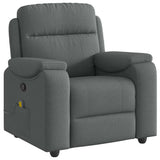 vidaXL Relaxfauteuil donkergrijze stof