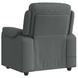 vidaXL Relaxfauteuil donkergrijze stof