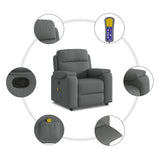 vidaXL Relaxfauteuil donkergrijze stof