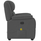vidaXL Recliner dark grey fabric