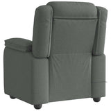 vidaXL Recliner dark grey fabric