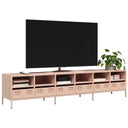 vidaXL TV Cabinet 202x39x43.5 cm Cold-Rolled Steel Black