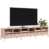 vidaXL TV Cabinet 202x39x43.5 cm Cold-Rolled Steel Black
