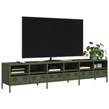 vidaXL TV Cabinet 202x39x43.5 cm Cold-Rolled Steel Black