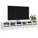 vidaXL TV Cabinet 202x39x43.5 cm Cold-Rolled Steel Black