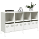 vidaXL Dressoir 135x39x73,5 cm koudgewalst staal zwart