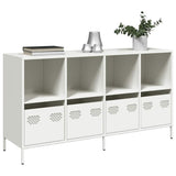 vidaXL Dressoir 135x39x73,5 cm koudgewalst staal zwart