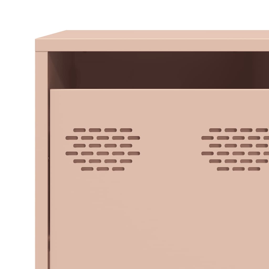 vidaXL Dressoir 135x39x73,5 cm koudgewalst staal zwart