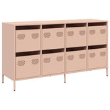 vidaXL Dressoir 135x39x73,5 cm koudgewalst staal zwart