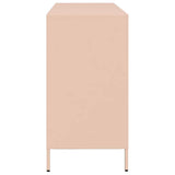 vidaXL Dressoir 135x39x73,5 cm koudgewalst staal zwart