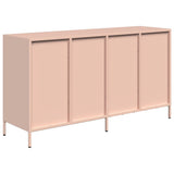 vidaXL Dressoir 135x39x73,5 cm koudgewalst staal zwart