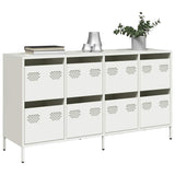 vidaXL Dressoir 135x39x73,5 cm koudgewalst staal zwart