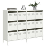 vidaXL Dressoir 135x39x103,5 cm koudgewalst staal zwart