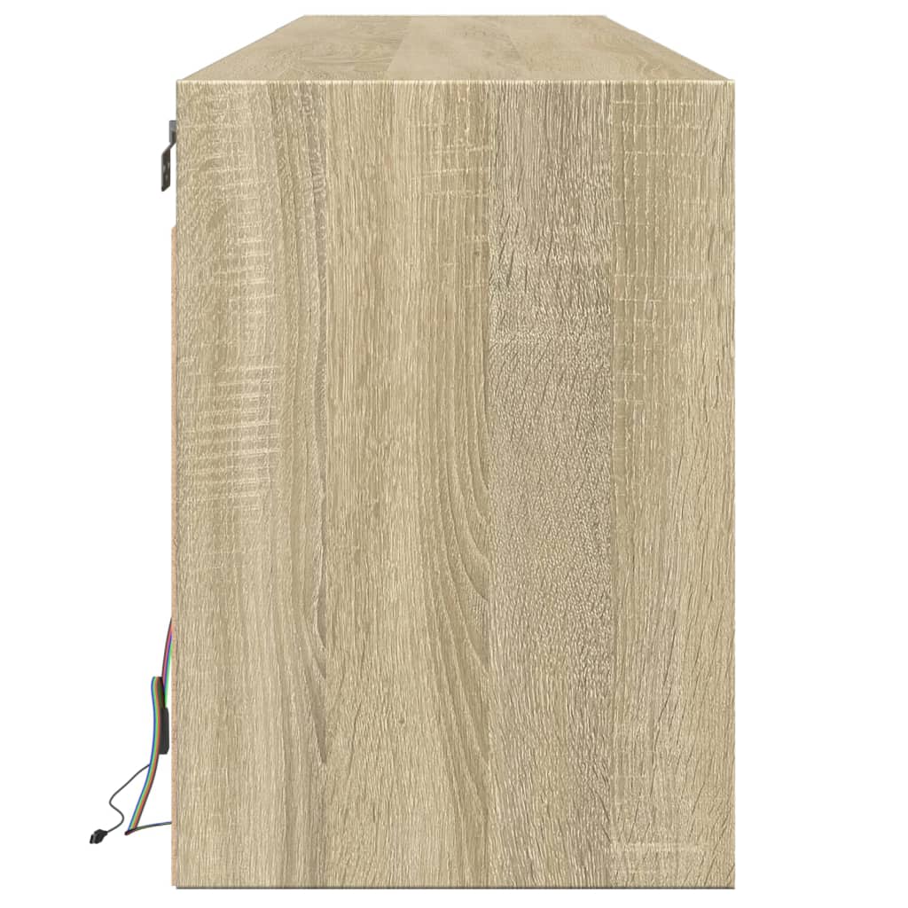 vidaXL Tv-wandmeubel met LED-verlichting 180x31x45 cm wit