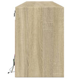 vidaXL Tv-wandmeubel met LED-verlichting 180x31x45 cm wit