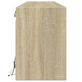vidaXL TV Cabinet with LED Lights 180x31x45 cm White