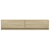 vidaXL Tv-wandmeubel met LED-verlichting 180x31x38 cm wit