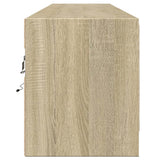 vidaXL Tv-wandmeubel met LED-verlichting 180x31x38 cm wit