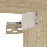vidaXL Tv-wandmeubel met LED-verlichting 180x31x39,5 cm wit