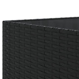 vidaXL 5-delige Loungeset met kussens poly rattan bruin