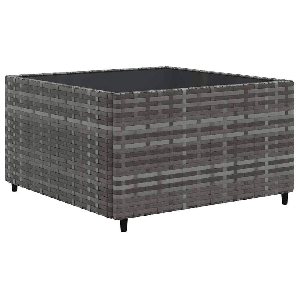 vidaXL 6-delige Loungeset met kussens poly rattan bruin