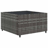 vidaXL 6-delige Loungeset met kussens poly rattan bruin