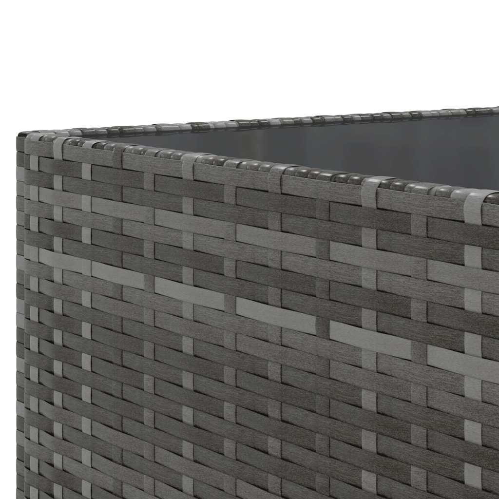 vidaXL 7-delige Loungeset met kussens poly rattan zwart