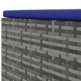 vidaXL 6-delige Loungeset met kussens poly rattan zwart