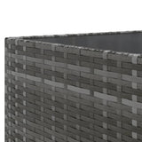 vidaXL 6-Piece Lounge Set with Cushions Poly Rattan Black