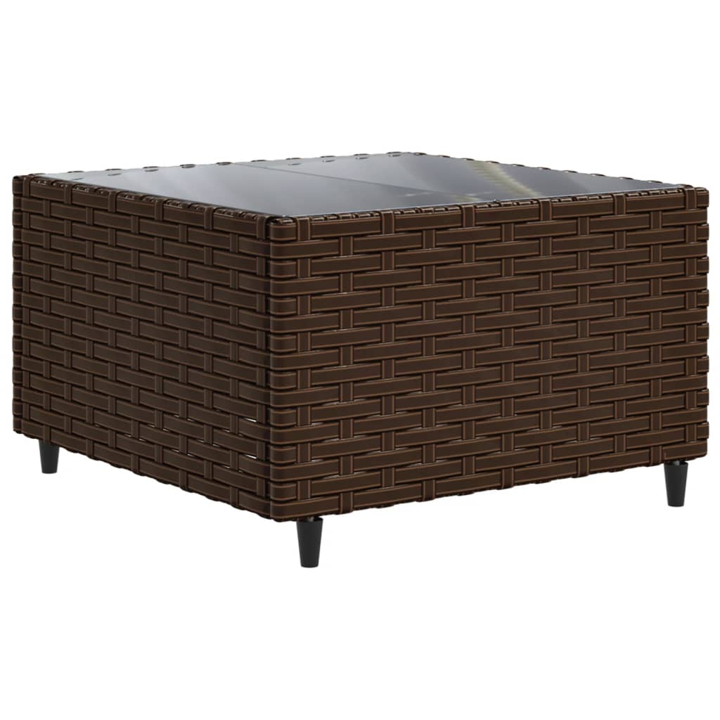 vidaXL 9-delige Loungeset met kussens poly rattan zwart