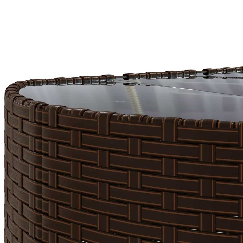 vidaXL 4-Piece Lounge Set with Cushions Poly Rattan Black