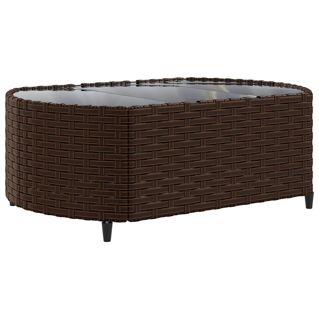 vidaXL 7-delige Loungeset met kussens poly rattan zwart