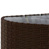 vidaXL 7-delige Loungeset met kussens poly rattan zwart