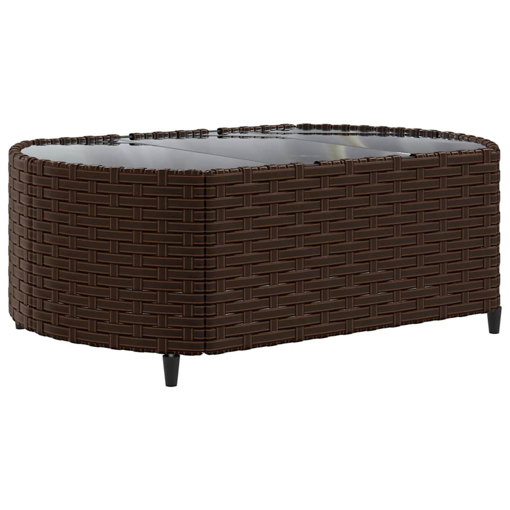 vidaXL 10-Piece Lounge Set with Cushions Poly Rattan Black