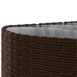 vidaXL 10-Piece Lounge Set with Cushions Poly Rattan Black