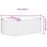 vidaXL 10-piece Lounge Set with Cushions Poly Rattan Black